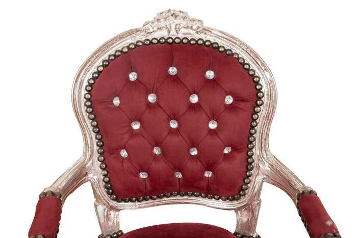 Biscottini POLTRONA DA BAMBINO STILE FRANCESE LUIGI XVI IN LEGNO MASSELLO DI FAGGIO Sedia