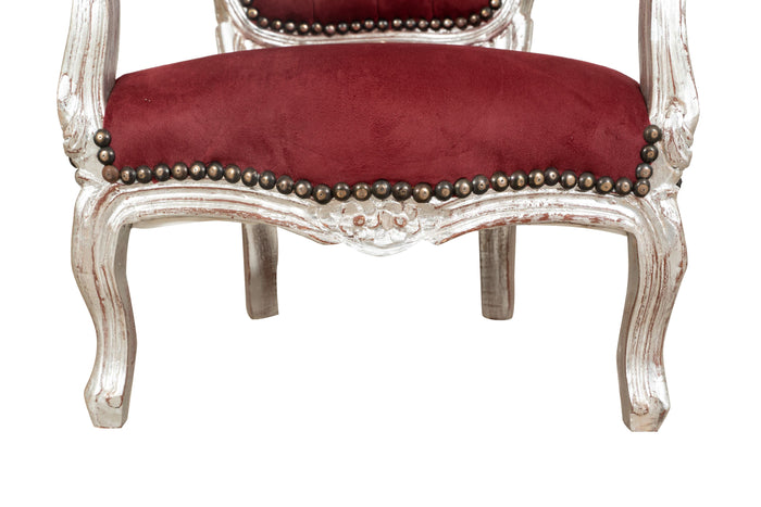 Biscottini POLTRONA DA BAMBINO STILE FRANCESE LUIGI XVI IN LEGNO MASSELLO DI FAGGIO Sedia