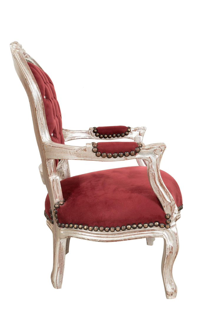 Biscottini POLTRONA DA BAMBINO STILE FRANCESE LUIGI XVI IN LEGNO MASSELLO DI FAGGIO Sedia