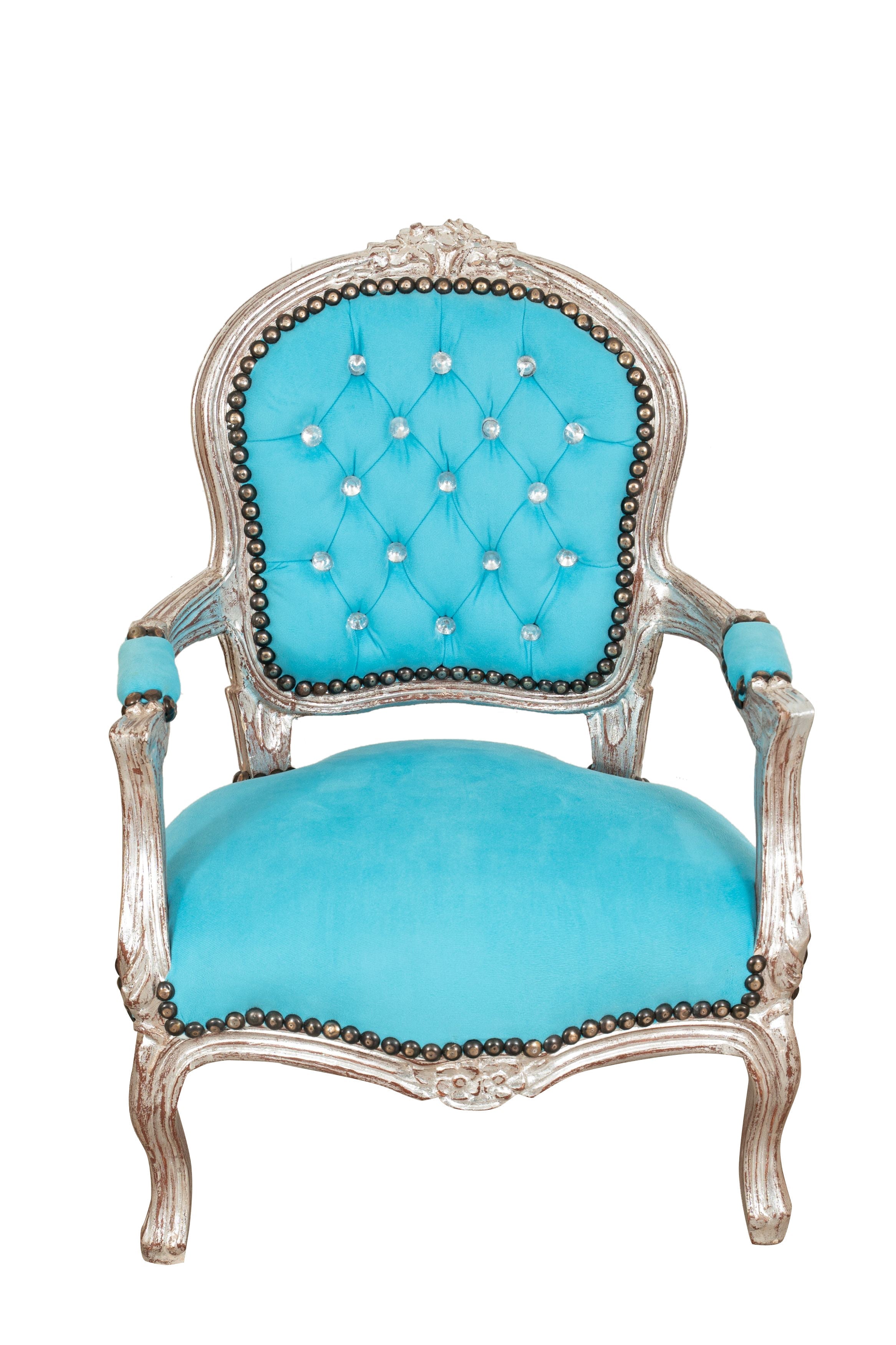 Biscottini POLTRONA DA BAMBINO STILE FRANCESE LUIGI XVI IN LEGNO MASSELLO DI FAGGIO Sedia