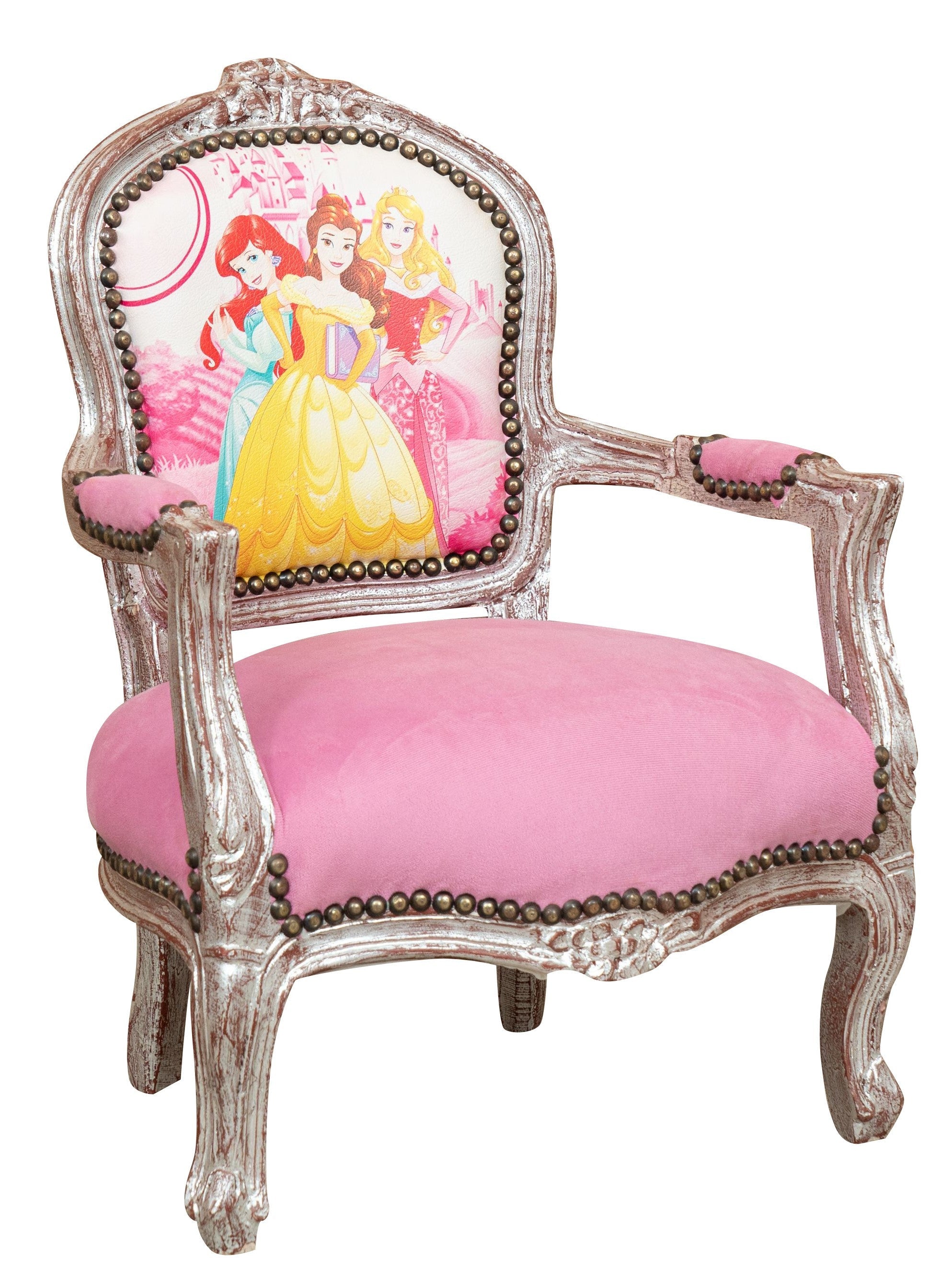 Biscottini POLTRONA DA BAMBINO STILE FRANCESE LUIGI XVI IN LEGNO MASSELLO DI FAGGIO Sedia