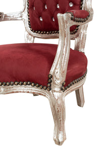 Biscottini POLTRONA DA BAMBINO STILE FRANCESE LUIGI XVI IN LEGNO MASSELLO DI FAGGIO Sedia