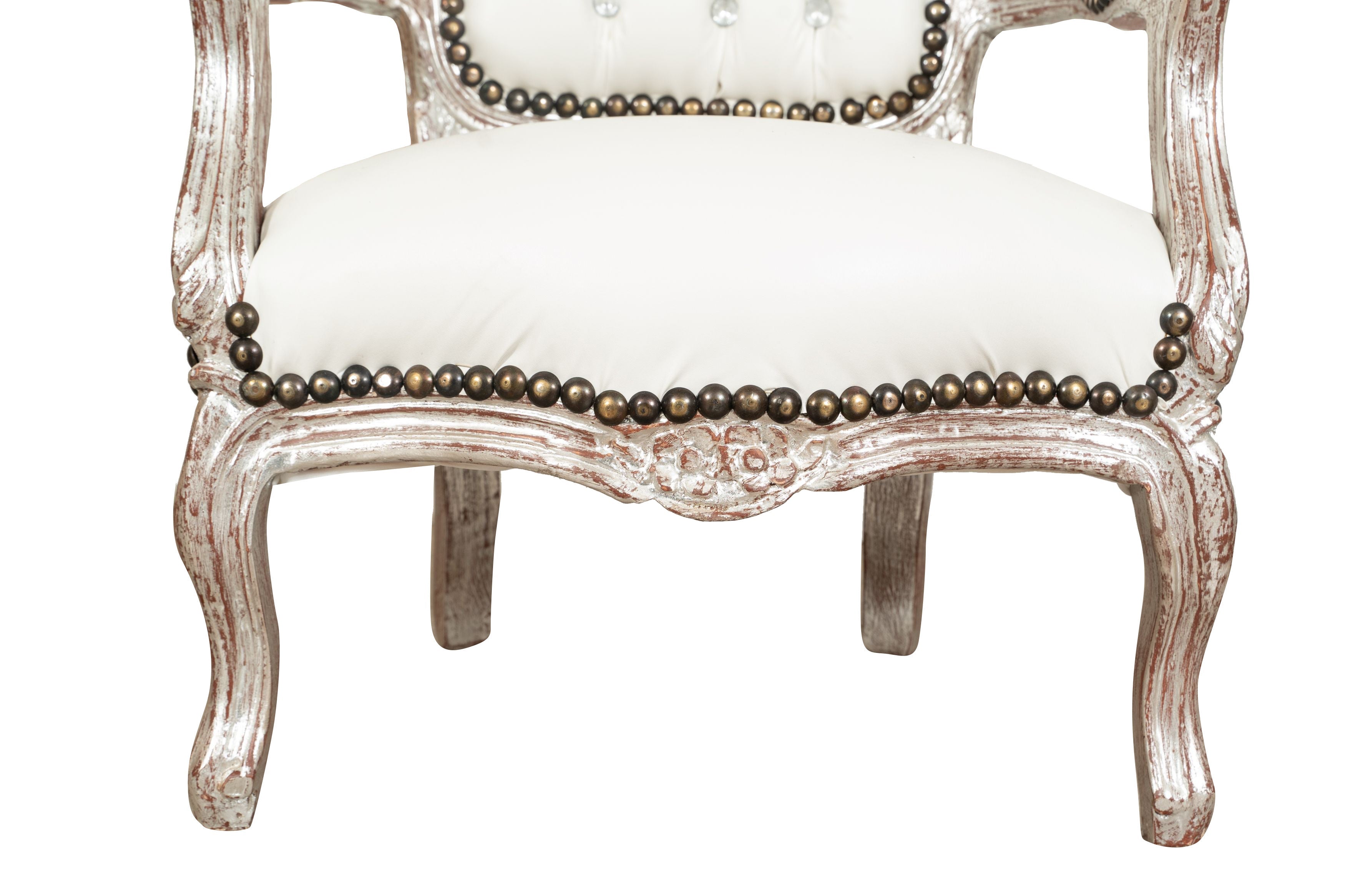 Biscottini POLTRONA DA BAMBINO STILE FRANCESE LUIGI XVI IN LEGNO MASSELLO DI FAGGIO Sedia