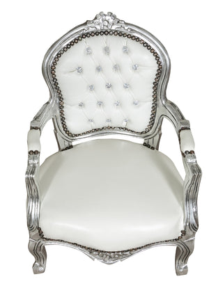 Biscottini POLTRONA DA BAMBINO STILE FRANCESE LUIGI XVI IN LEGNO MASSELLO DI FAGGIO XVI,