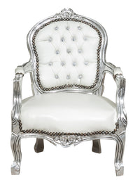 Biscottini POLTRONA DA BAMBINO STILE FRANCESE LUIGI XVI IN LEGNO MASSELLO DI FAGGIO XVI,