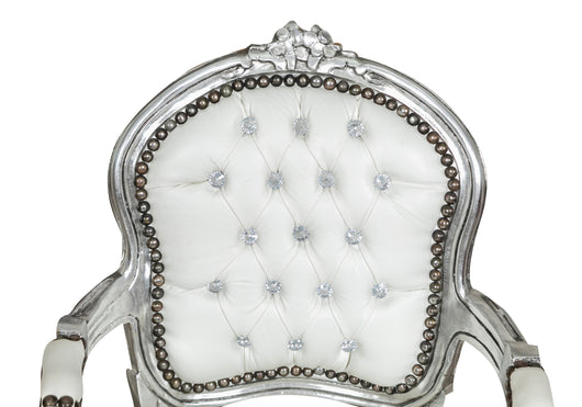 Biscottini POLTRONA DA BAMBINO STILE FRANCESE LUIGI XVI IN LEGNO MASSELLO DI FAGGIO XVI,