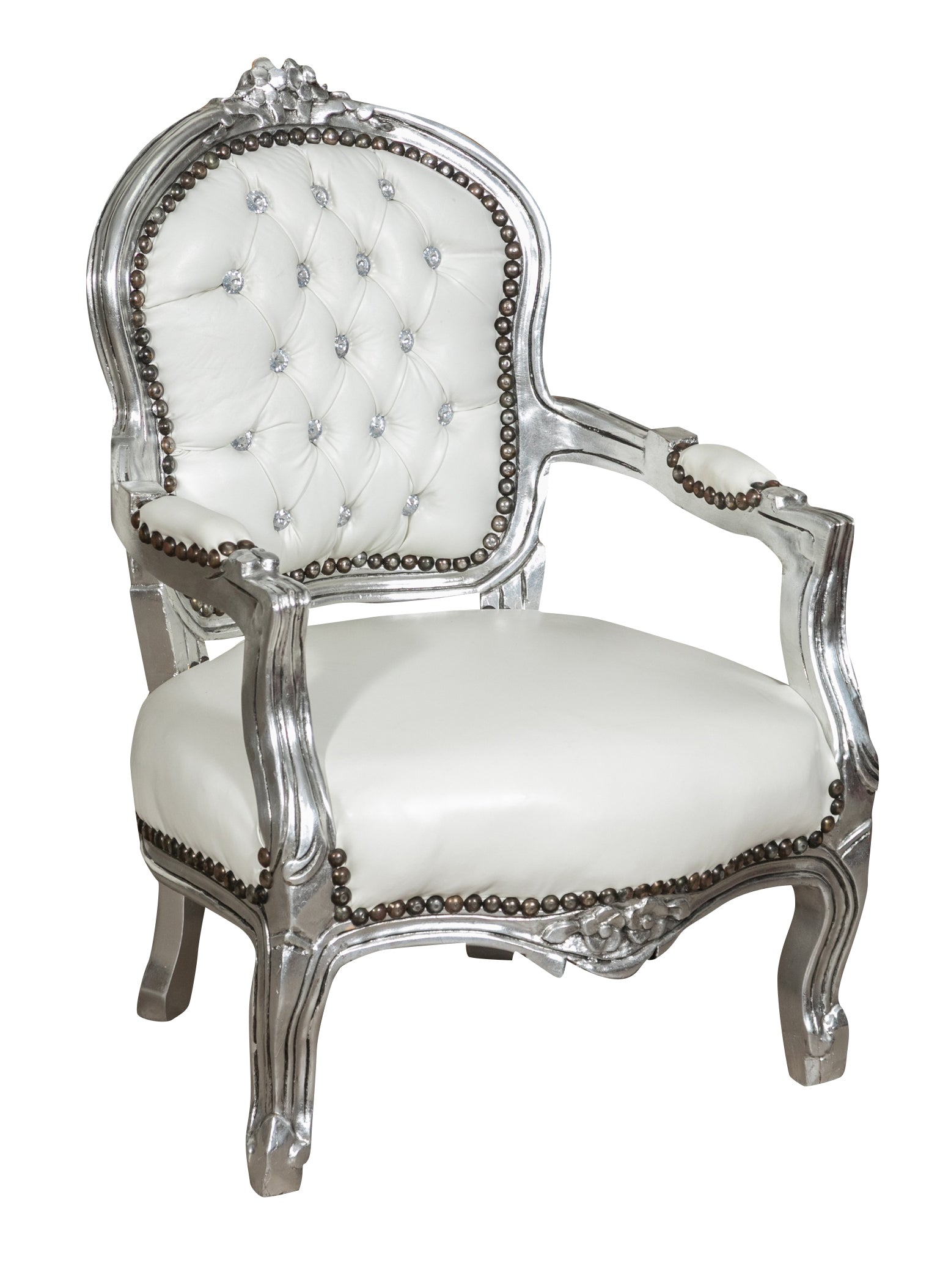 Biscottini POLTRONA DA BAMBINO STILE FRANCESE LUIGI XVI IN LEGNO MASSELLO DI FAGGIO XVI,