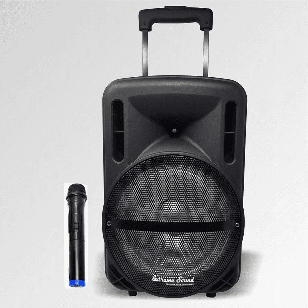 Trade Shop - Cassa Audio A Batteria Ricaricabile Trolley Woofer 10" Usb Extreme Sound Move 10 -