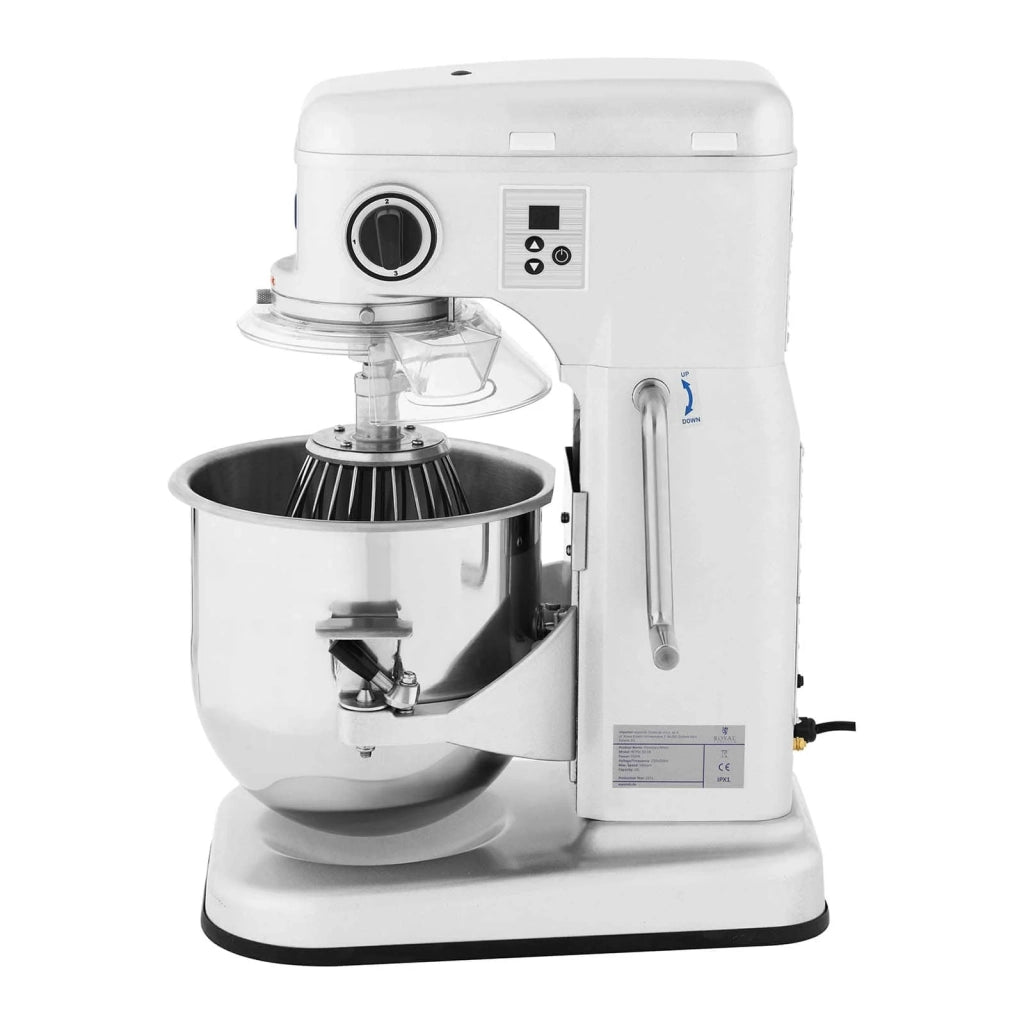 Impastatrice planetaria a spirale professionale per pizza e panificazione (650 watt 10 litri capacità: 5,5 kg) 14_0004828