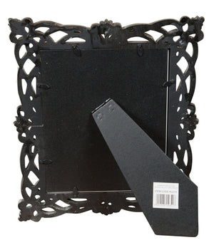 Biscottini Portafoto da appoggio verticale/orizzontale in resina finitura argento anticata L31xPR2xH36 cm