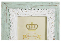 Biscottini Portafoto da appoggio verticale/orizzontale in resina finitura verde anticata