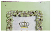 Biscottini Portafoto da appoggio verticale/orizzontale resina finitura verde anticata