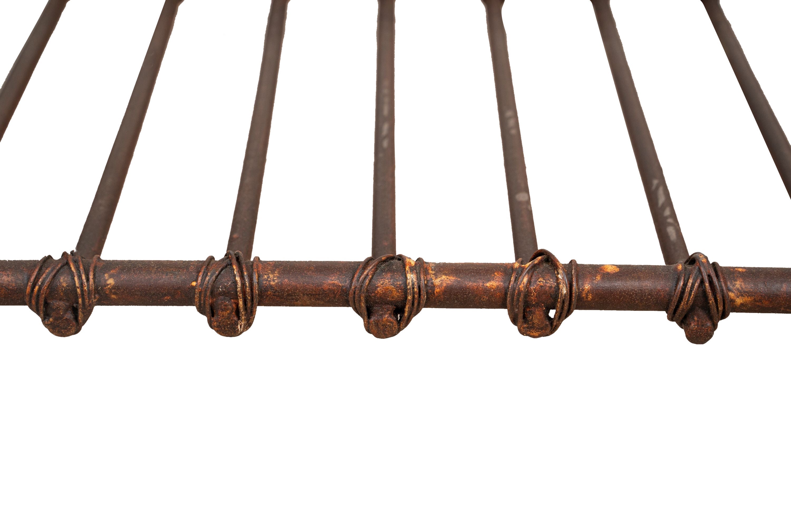 Biscottini Portalegna in ferro battuto lavorato a mano L92XPR45XH44 cm Comodo pratico