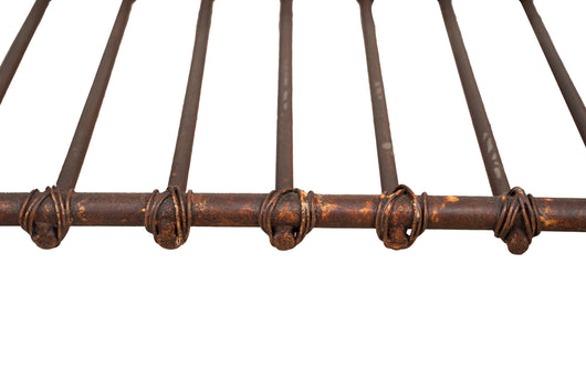 Biscottini Portalegna in ferro battuto lavorato a mano L92XPR45XH44 cm Comodo pratico