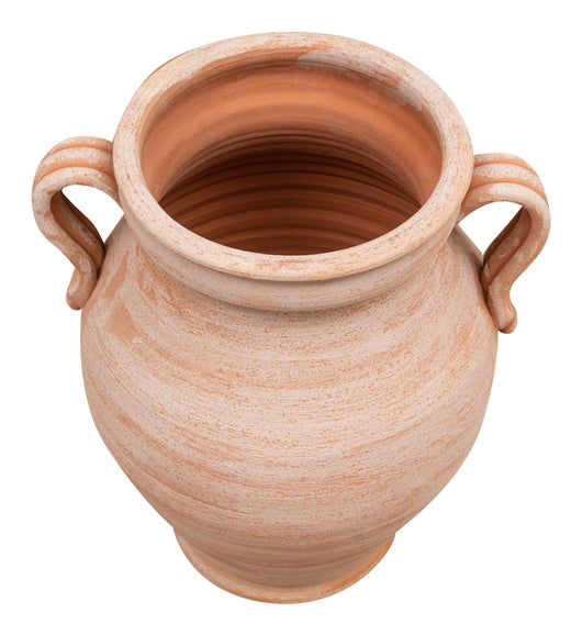 Biscottini PORTAOMBRELLI ANFORA/ORCIO CON MANICI IN TERRACOTTA FATTO A MANO SUL TORNIO PER PIANTE E FIORI L38XPR33XH45 CM
