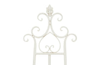 Biscottini Portaquadro in ferro battuto finitura bianca anticata L53xPR96xH150 cm Elegante