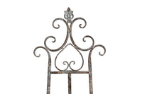 Biscottini Portaquadro in ferro battuto finitura ruggine anticata L53xPR96xH150 cm