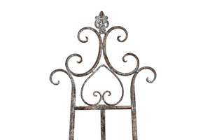 Biscottini Portaquadro in ferro battuto finitura ruggine anticata L53xPR96xH150 cm