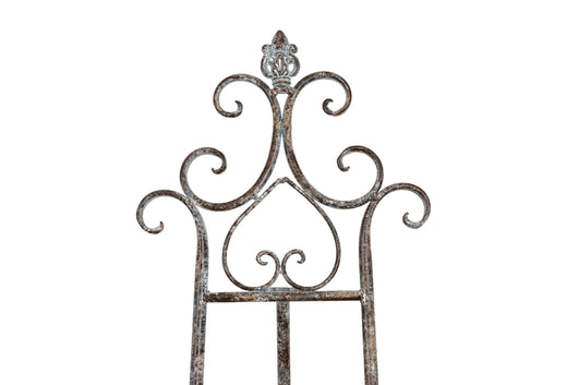 Biscottini Portaquadro in ferro battuto finitura ruggine anticata L53xPR96xH150 cm