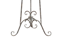 Biscottini Portaquadro in ferro battuto finitura ruggine anticata L53xPR96xH150 cm