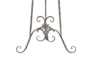 Biscottini Portaquadro in ferro battuto finitura ruggine anticata L53xPR96xH150 cm