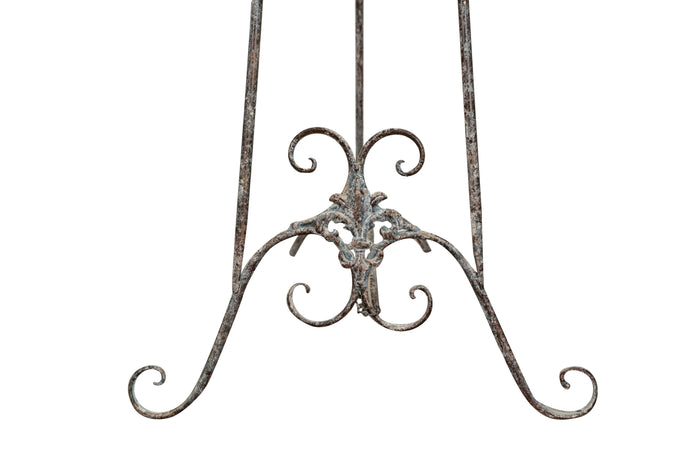 Biscottini Portaquadro in ferro battuto finitura ruggine anticata L53xPR96xH150 cm