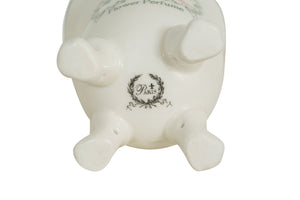 Biscottini Portascopino in porcellana bianca decorata "Le Bain Paris"