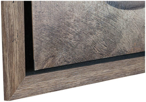 Biscottini Quadro in legno Dipinto anticato cornice L60xPR2xH90 cm Qualità Garantita