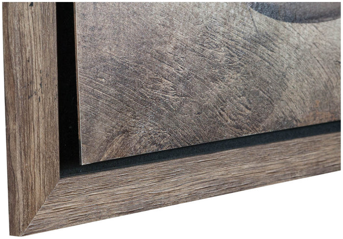 Biscottini Quadro in legno Dipinto anticato cornice L60xPR2xH90 cm Qualità Garantita