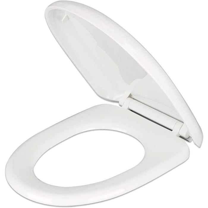 Batwa, sedile wc con coperchio, abbassamento automatico, forma a