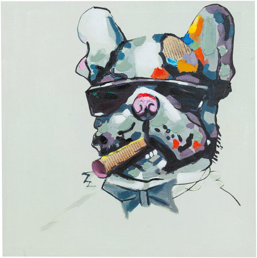 Biscottini Quadro olio su tela dipinto a mano 60x3x60 dare tocco L60xPR3xH60 L60xPR3xH60