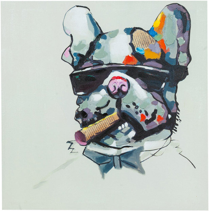 Biscottini Quadro olio su tela dipinto a mano 60x3x60 dare tocco L60xPR3xH60 L60xPR3xH60