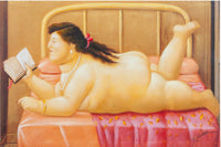Biscottini Quadro olio su tela dipinto a mano nudità botero 90x3x60 dare tocco L90xPR3xH60