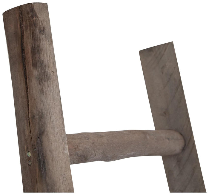 Biscottini Scala in legno 37x8x180 cm Scaletta porta asciugamani bagno shabby muto da camera