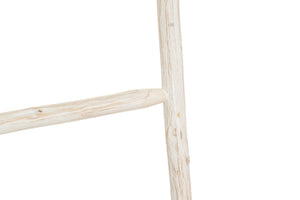 Biscottini Scala portasciugamani in legno finitura bianca