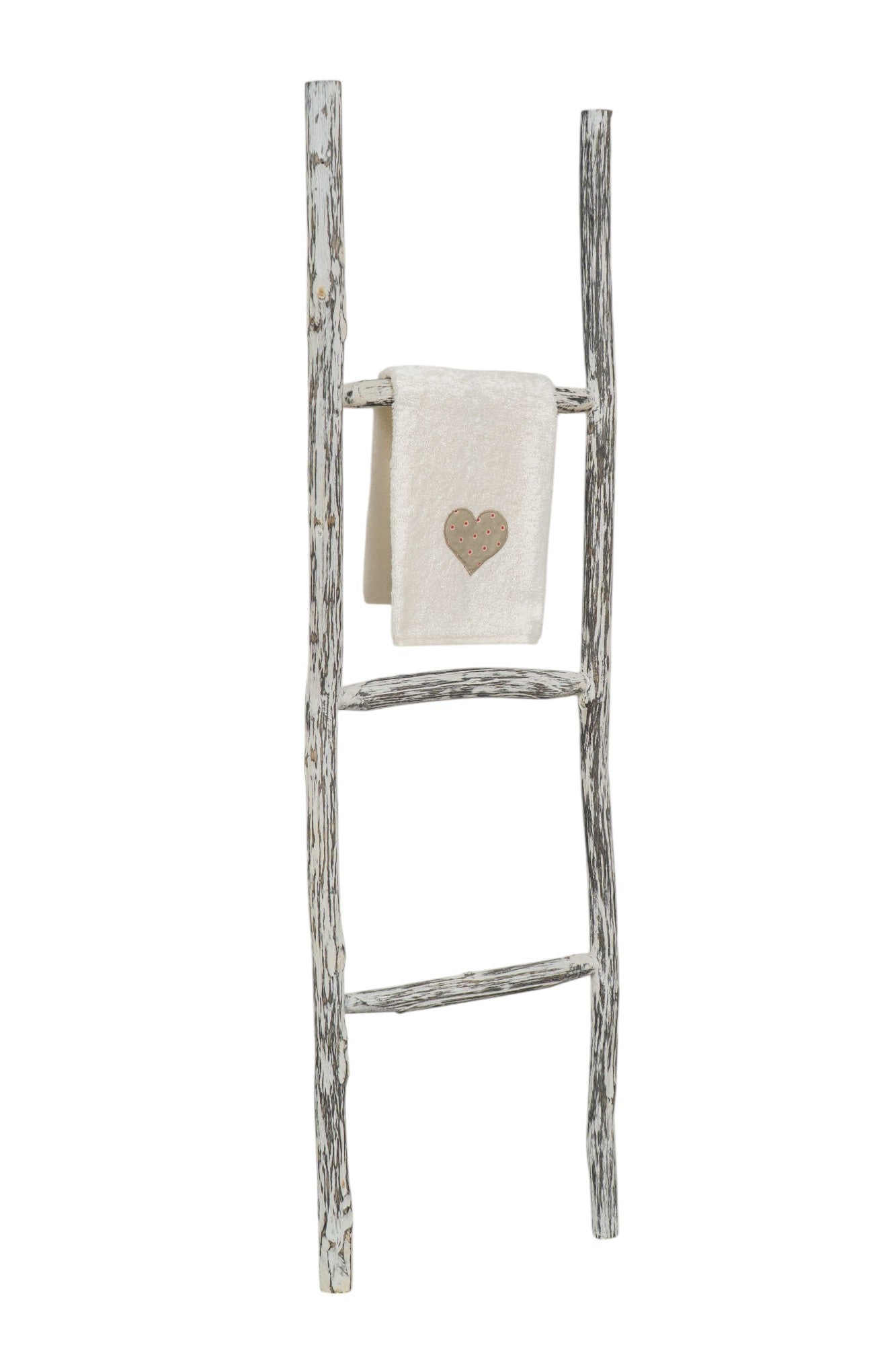 Biscottini Scala portasciugamani in legno finitura nera dimensioni lunghezza profondità