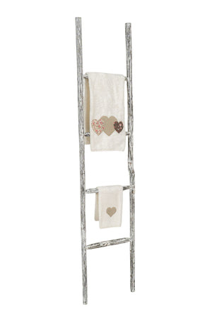 Biscottini Scala portasciugamani in legno finitura nera dimensioni lunghezza profondità