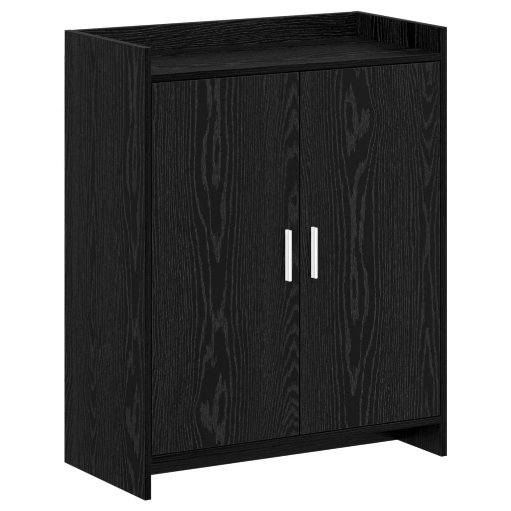 Mobile per scarpe con porta Rovere Nero 73,5 x 36 x 92 cm 8011308