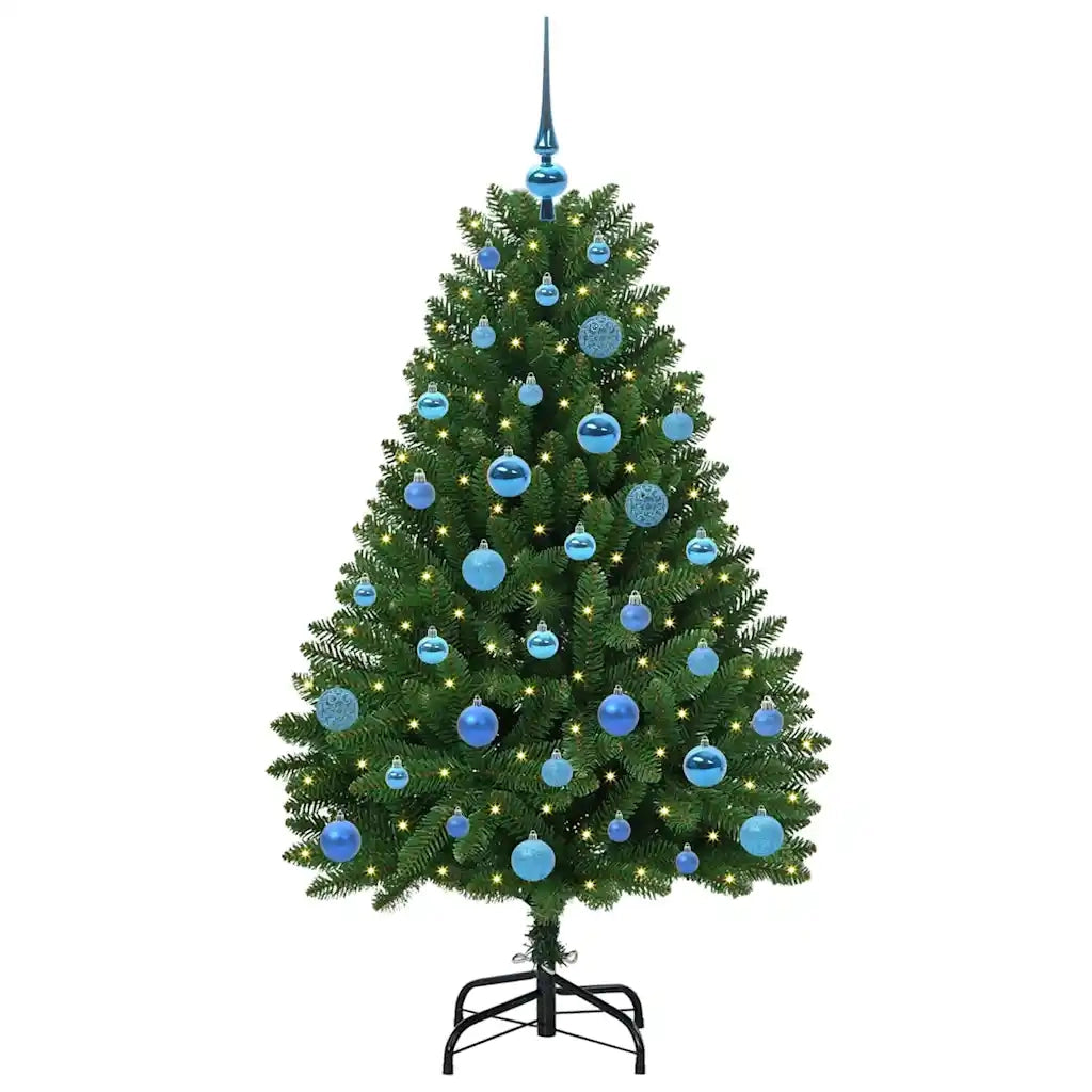 Albero di Natale | Decorazioni natalizie artificiale Verde 150 cm PVC e Metallo