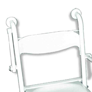 Sedile doccia ribaltabile con braccioli inox