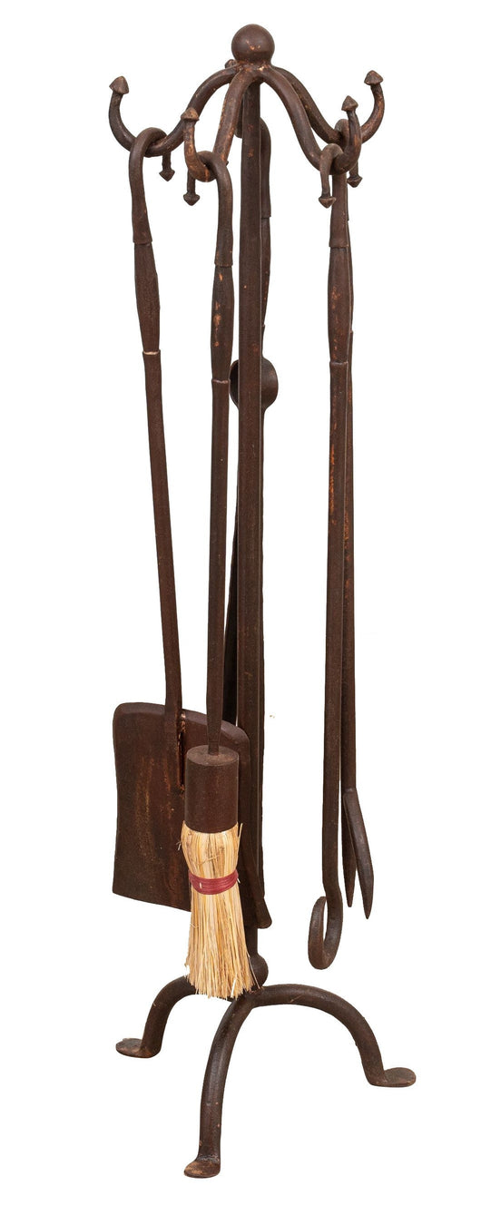 Biscottini Set attrezzi da camino in ferro L20XPR20XH83 cm