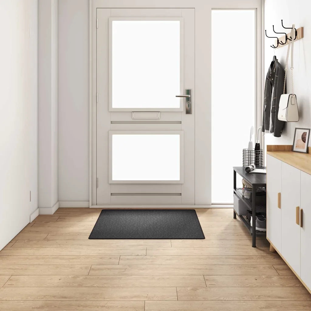 Runner in Moquette | Runner Tappeto Grigio scuro 100 x 100 cm 100% Polipropilene