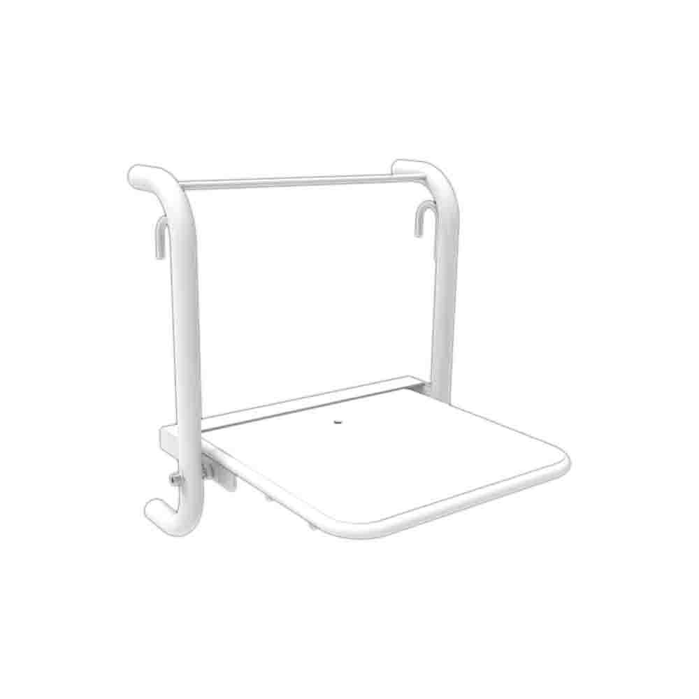 Sedile doccia ribaltabile, asportabile inox