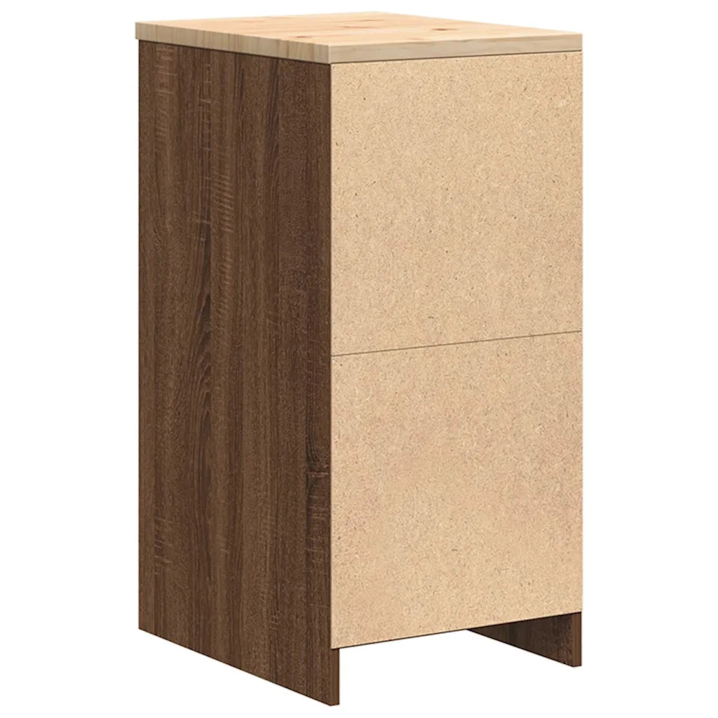 Armadietto per Garage in Rovere Marrone 40x51x85 cm