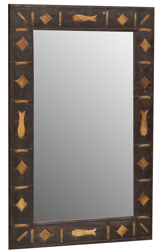 Biscottini Specchiera da appendere L61xPR3xH93 cm. Specchio parete cornice Offerta