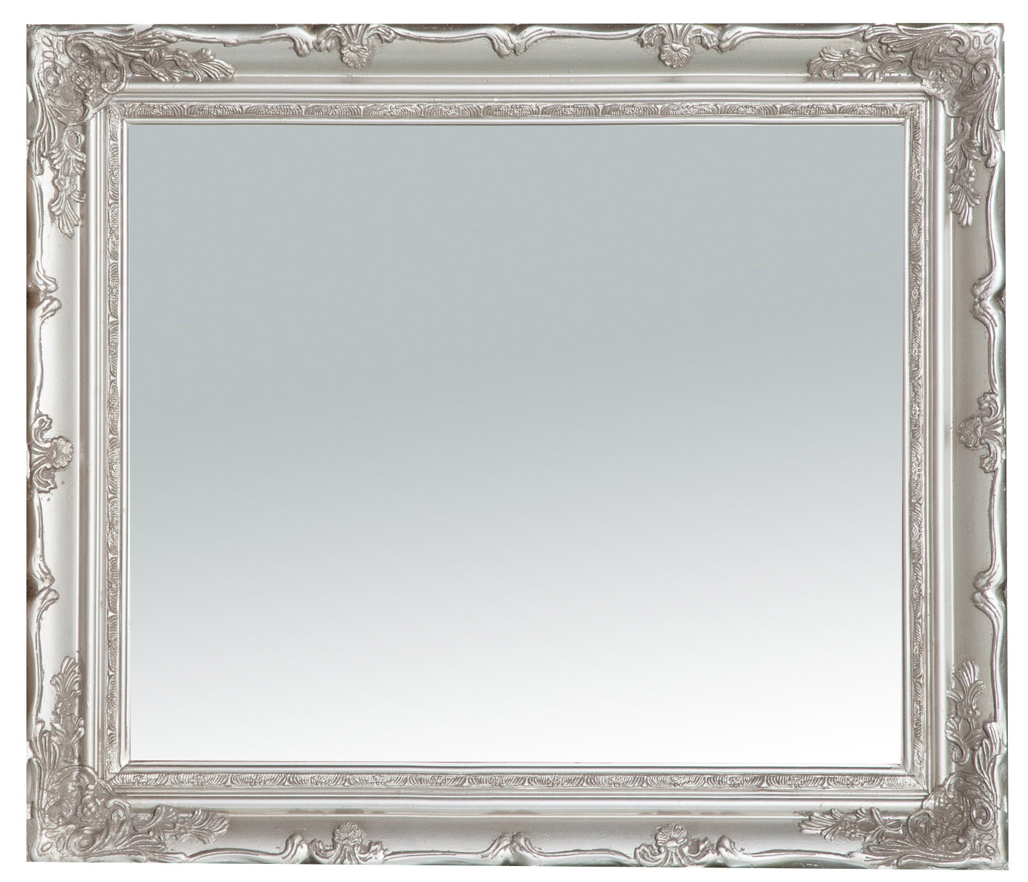 Biscottini Specchiera da appendere verticale/orizzontale finitura argento anticato.