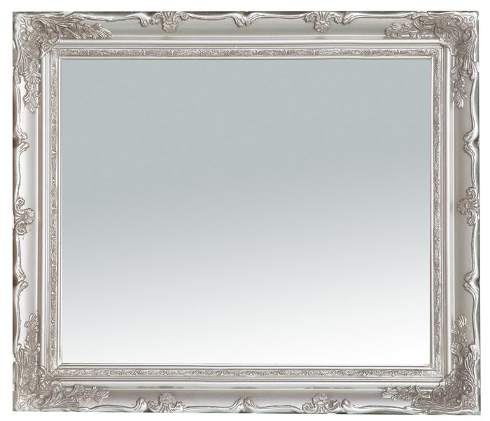 Biscottini Specchiera da appendere verticale/orizzontale finitura argento anticato.