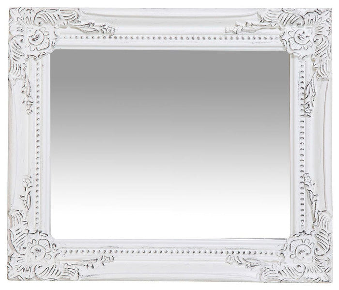 Biscottini Specchiera da appendere verticale/orizzontale L27xPR4xH32 cm finitura bianco anticato.