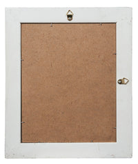 Biscottini Specchiera da appendere verticale/orizzontale L27xPR4xH32 cm finitura bianco anticato.