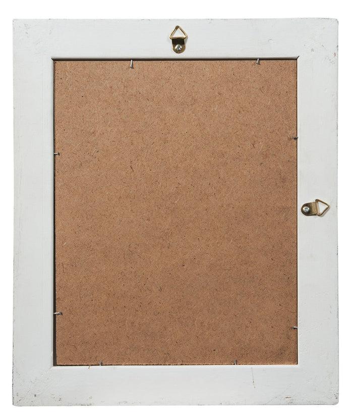 Biscottini Specchiera da appendere verticale/orizzontale L27xPR4xH32 cm finitura bianco anticato.